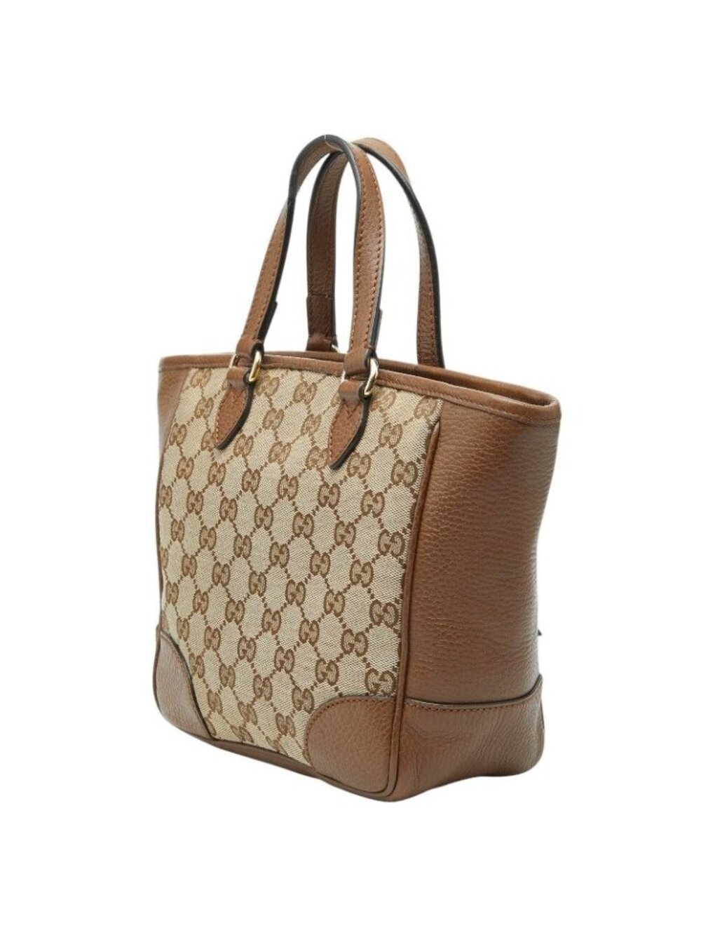 Gucci GG Canvas 2-Way Shoulder Bag Brown Beige Leather - Picture 2 of 10